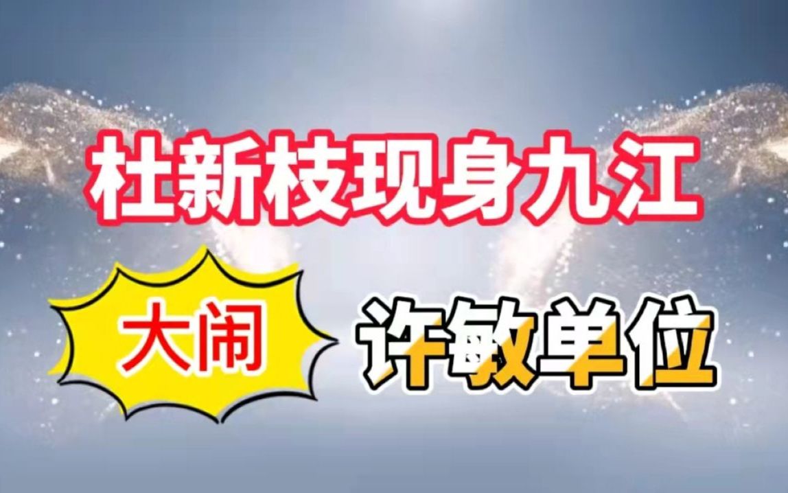 杜新枝现身江西大闹许敏单位后,郭威田静连夜赶回九江守护父母.哔哩哔哩bilibili