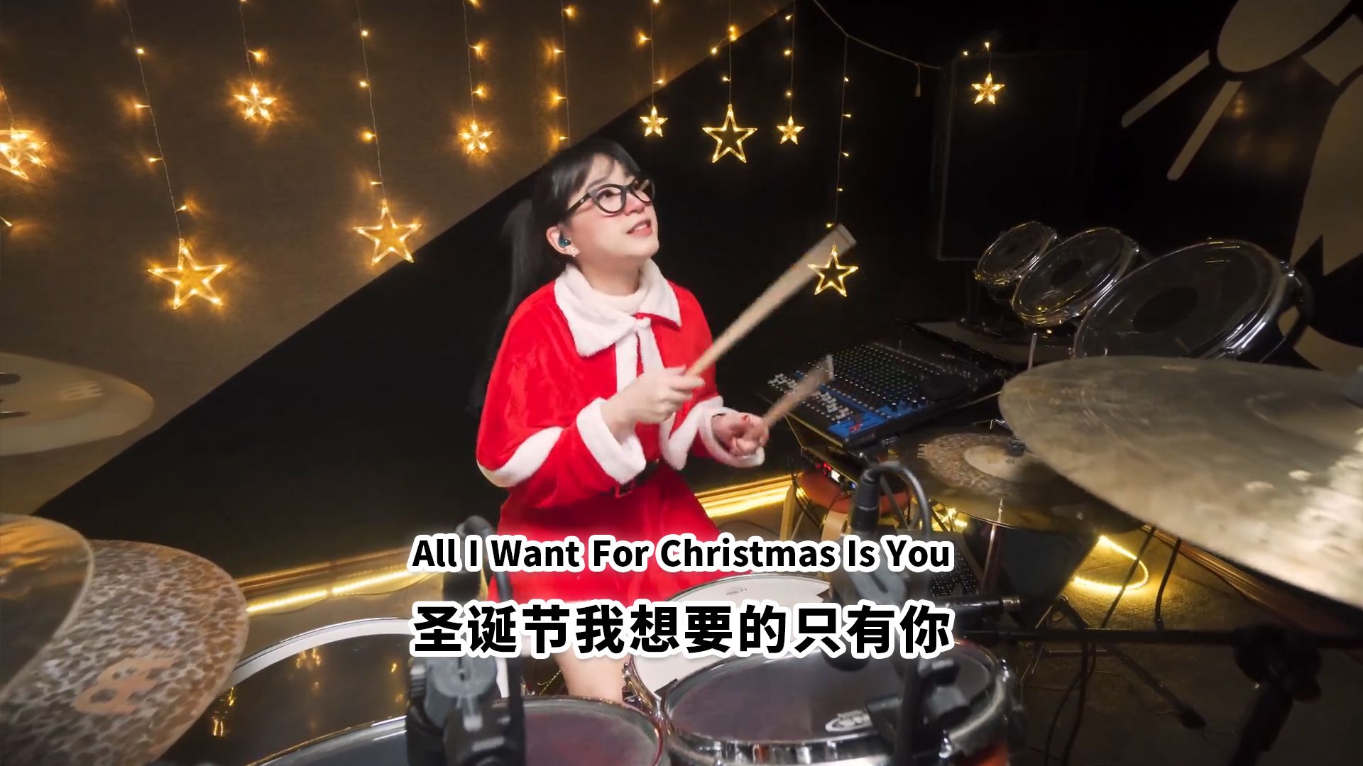 [图]《All I Want For Christmas Is You(圣诞节我想要的只有你)×ME版》 TARN演奏 咚哒猫架子鼓演奏分享动态鼓谱