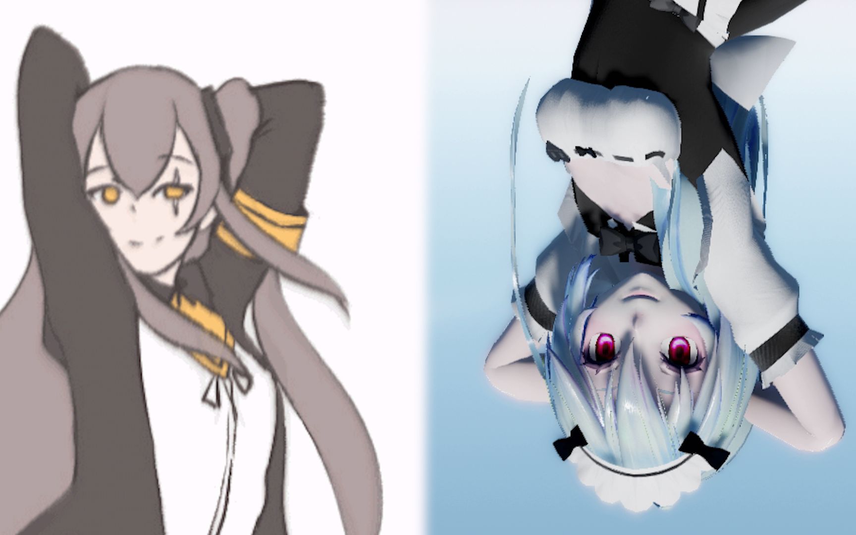 [mmd] miku&45姐在线性感扭腰