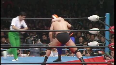 AJPW Excite Series 1988 - Tag 14 1988.03.09 巨无霸鶴田vs. Tiger 