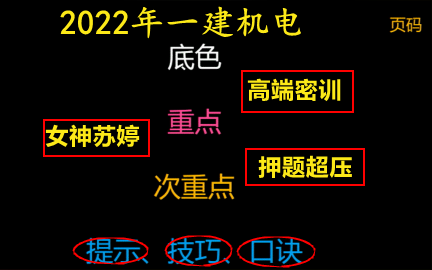 [图]【临阵磨枪】2022年-一建-【机电】-苏婷-高端密训+习题（含讲义）