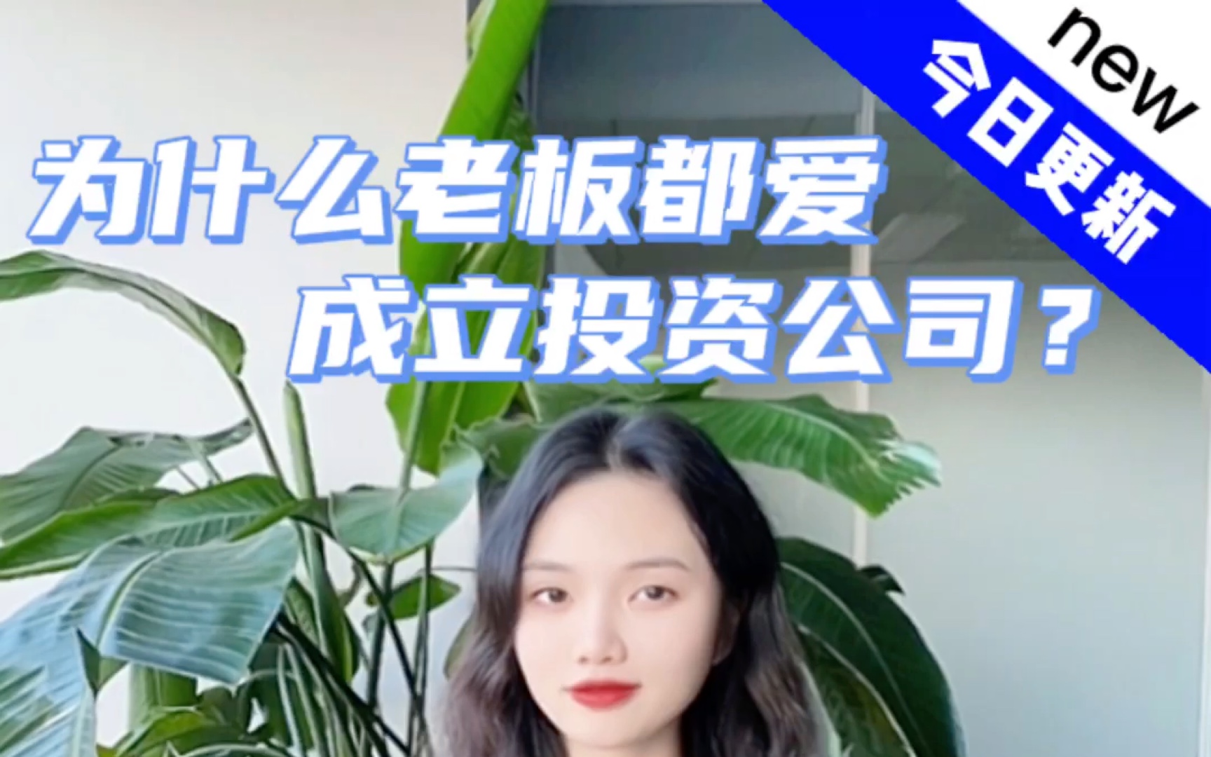 为什么老板都爱成立投资公司?哔哩哔哩bilibili