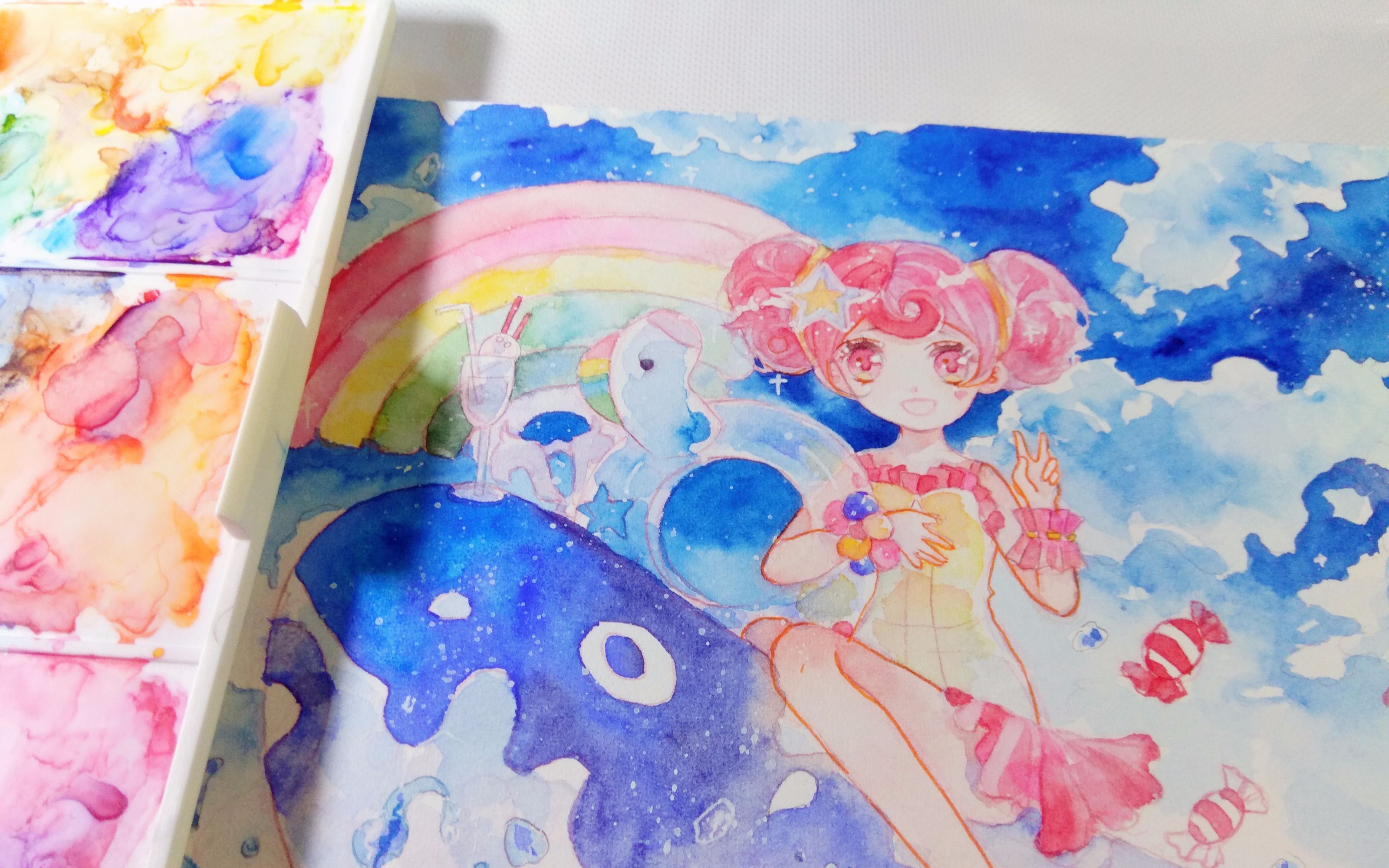 萝卜jun水彩王者荣耀小乔嘟嘟大人人家想要新泳衣