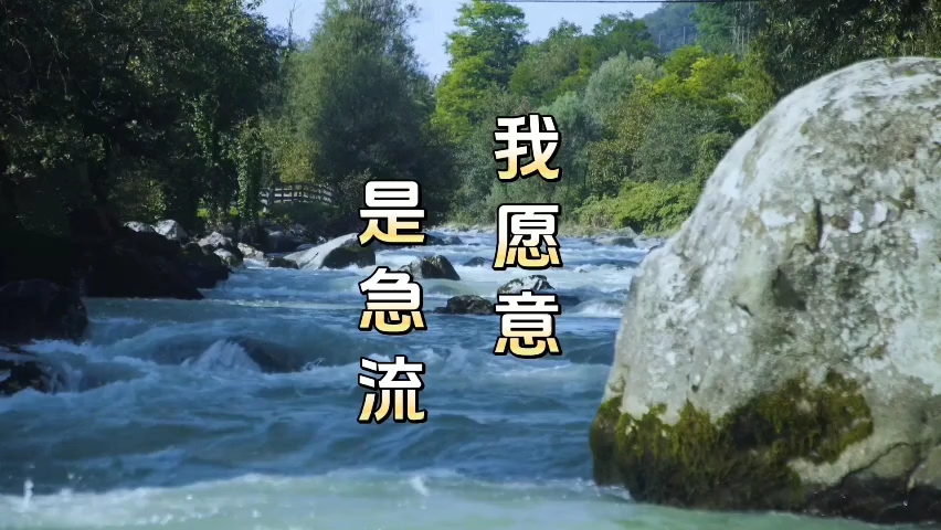 《我愿意是急流》朗诵/笑江