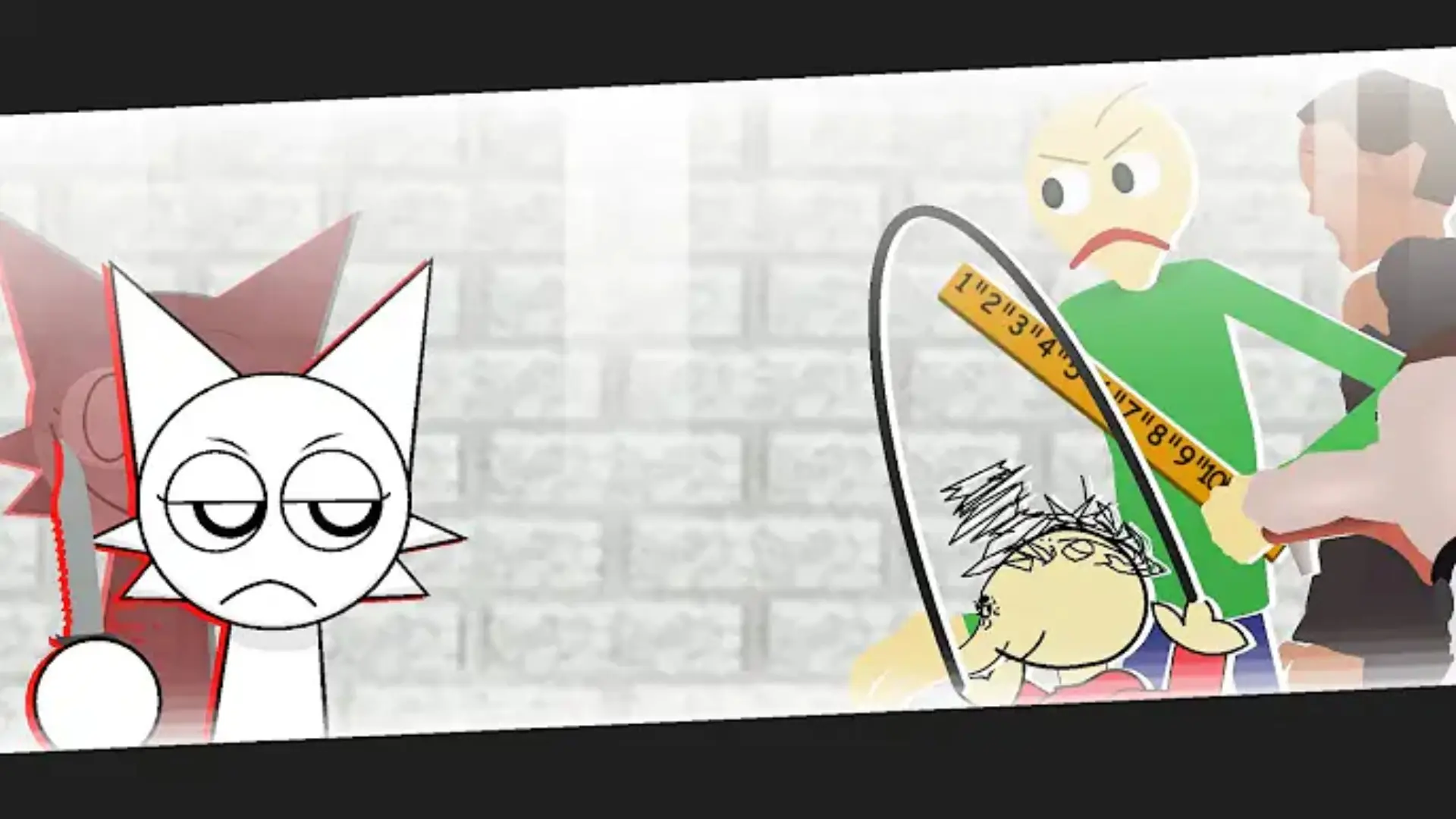 [生死决斗]温达VS巴尔迪（sprunki全角色VS baldi's basic全角色）_哔哩哔哩_bilibili