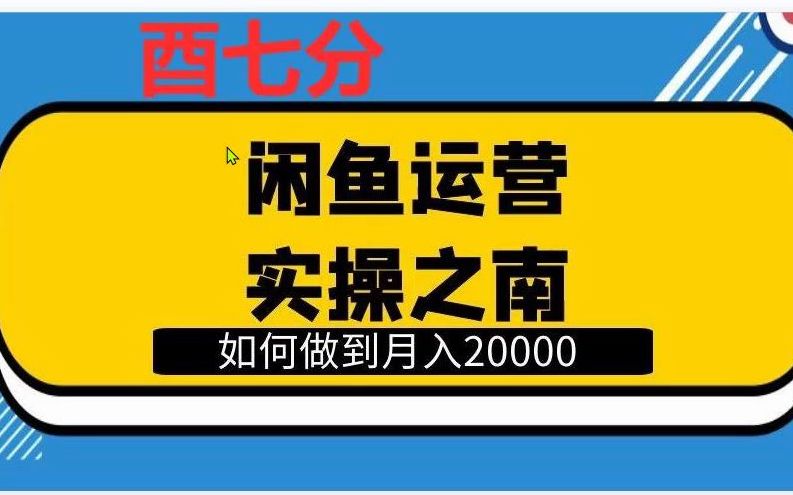 闲鱼学会这些选品方法和运营技巧,3天让你爆单!哔哩哔哩bilibili