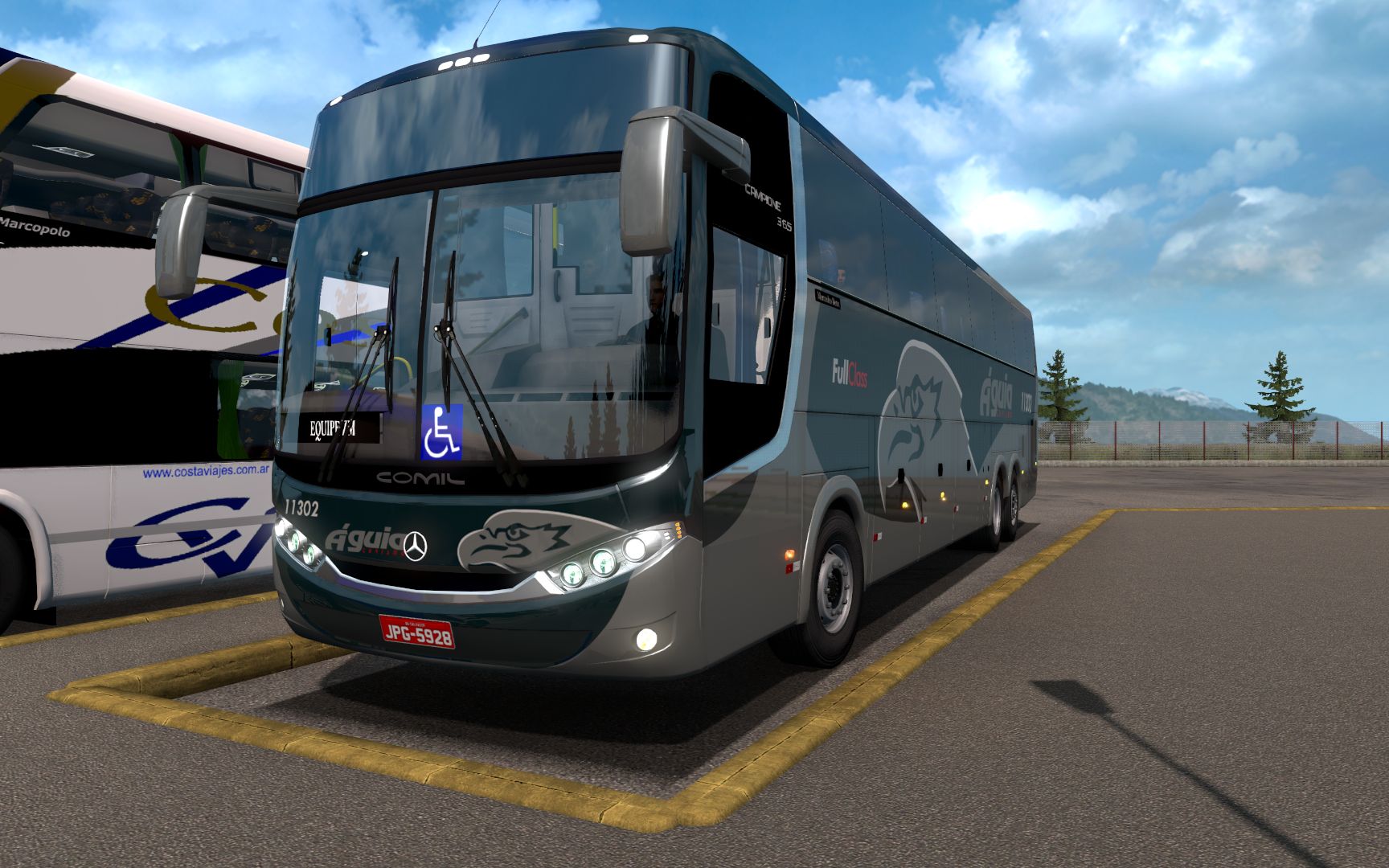 活动作品欧卡2奔驰comil大巴城际中型通勤车