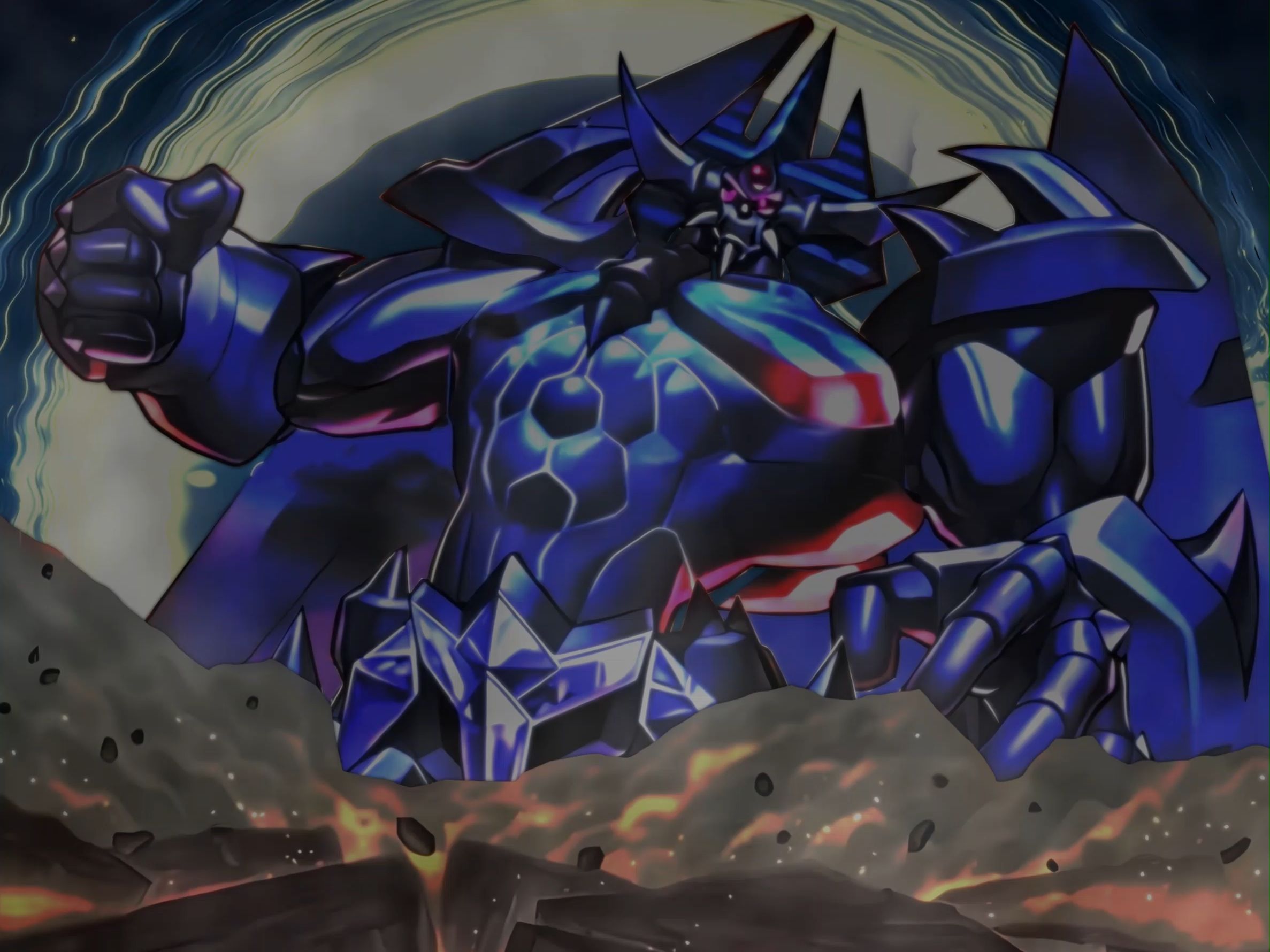 当光与暗交汇之时,开始召唤方尖塔的仪式!降临吧,欧贝里斯克之巨神兵!