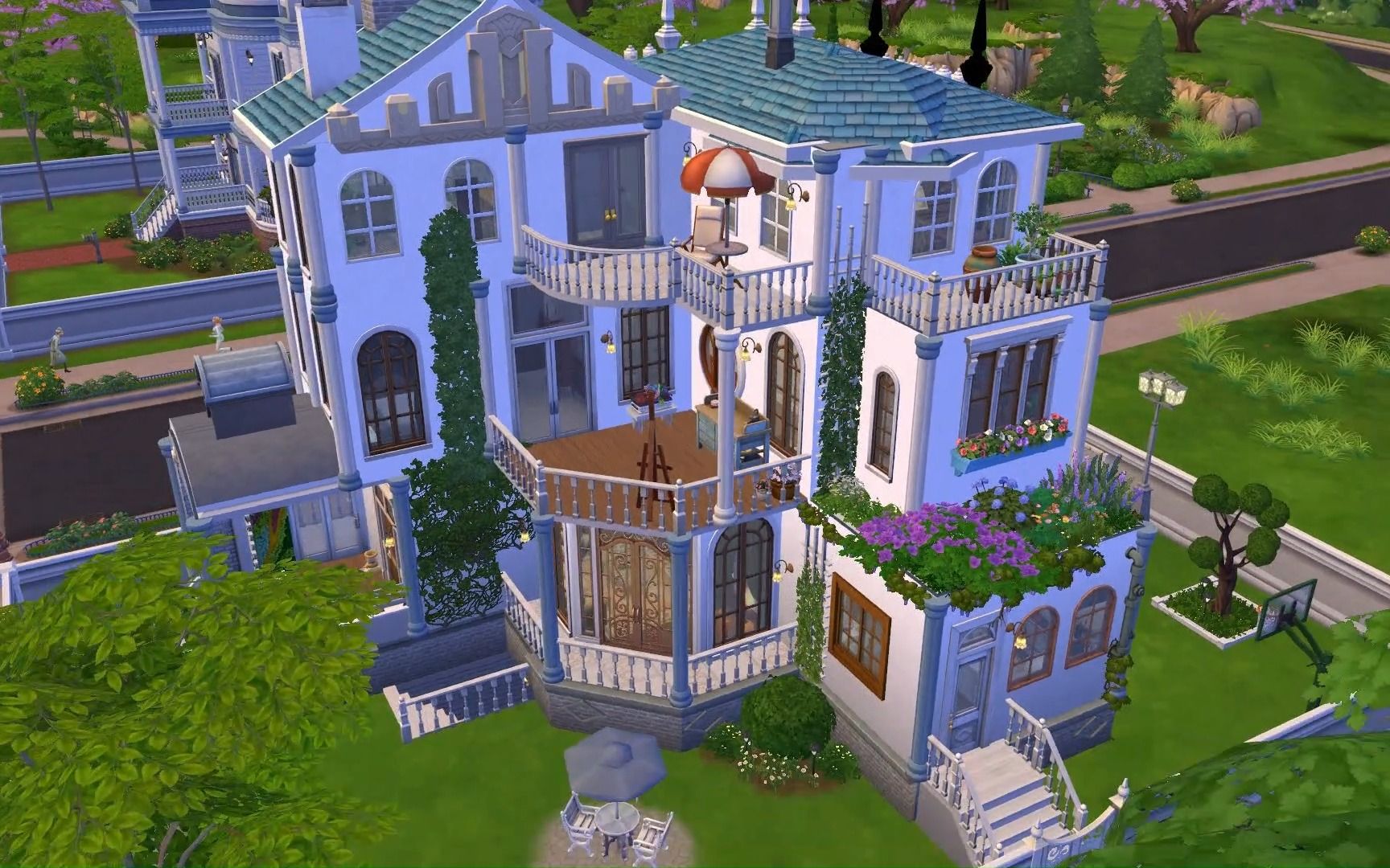 nocc模拟人生中世纪三层小别墅