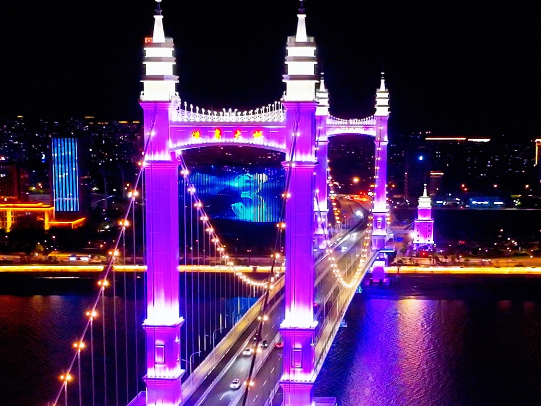 舟山耗资数十亿打造的首座景观桥