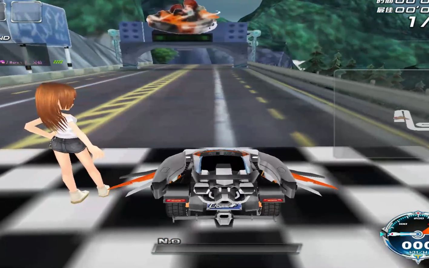 qq飞车刚抽中的永久最强t1闪电侠极限试跑两连发