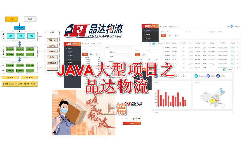 JAVA大型项目之品达物流(上篇)哔哩哔哩bilibili