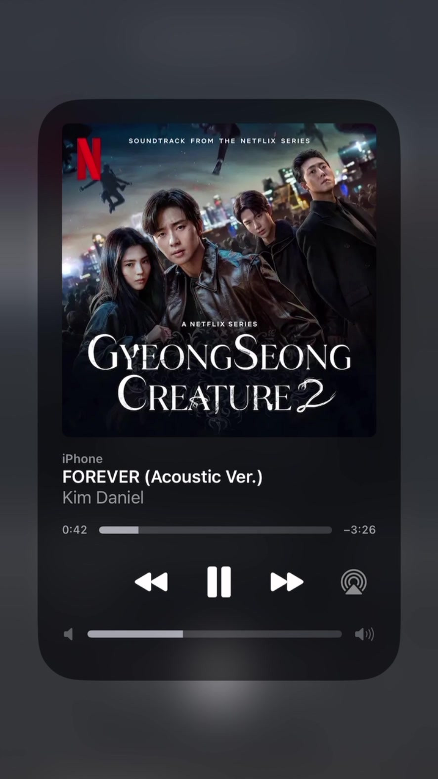 DANIEL KIM OF WAVE TO EARTH forever (声学) gyeongseong creature season 2 ost哔哩哔哩bilibili