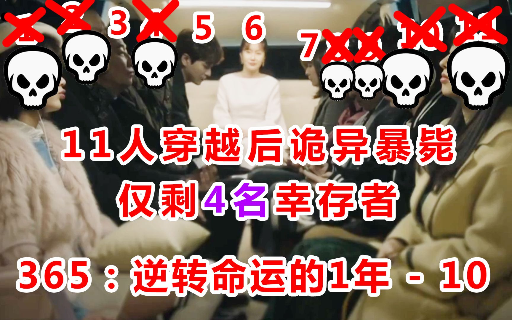 [图]【脑弟】11人集体穿越，遭杀人魔怒杀7人！高能剧情持续反转！《365：逆转命运的一年》第10集