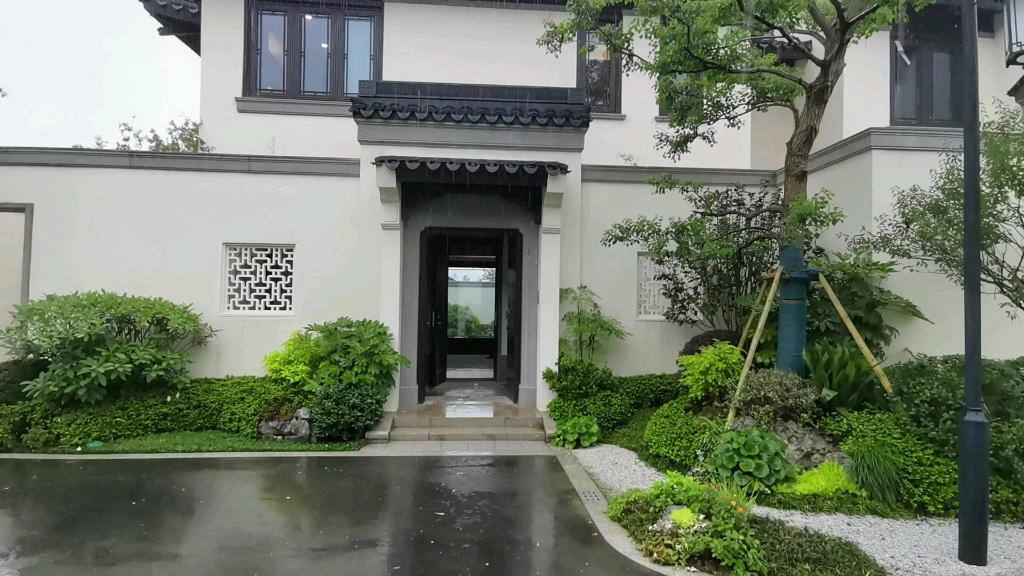 砚溪湖江南小院将人文雅致融入葱郁翠林牧云谷观山合院借云色天光演绎