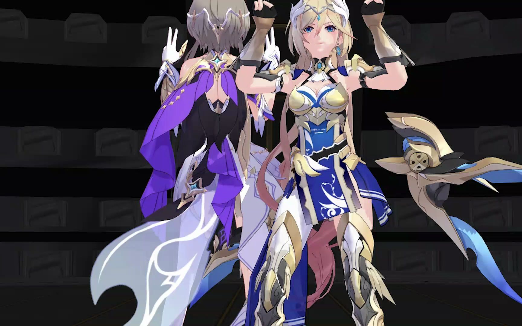 【mmd】呆鹅丽塔双人摇