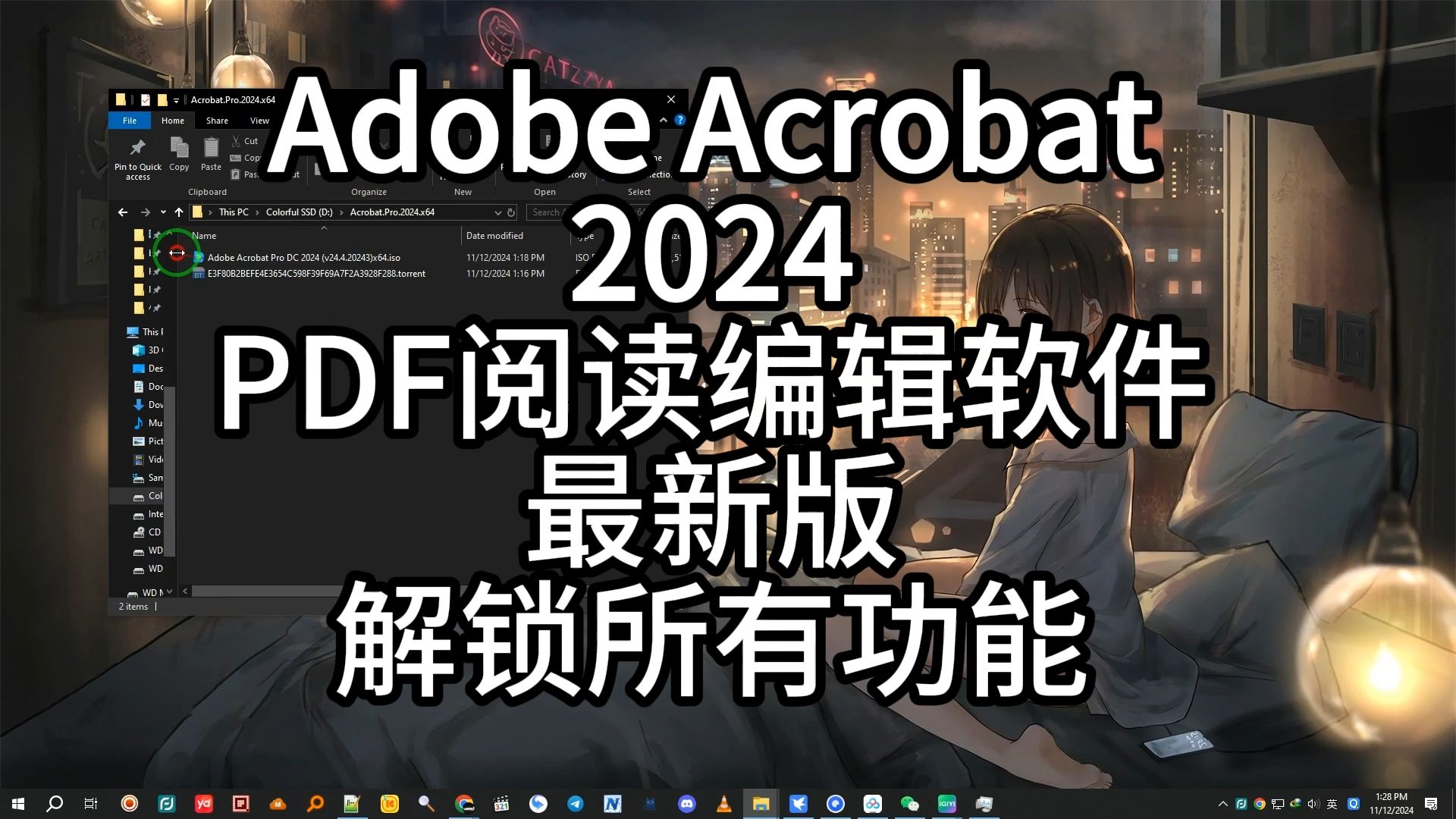 Adobe Acrobat Pro DC 2024 直接安装版 破解版 补丁 永久激活 附安装包下载安装教程哔哩哔哩bilibili