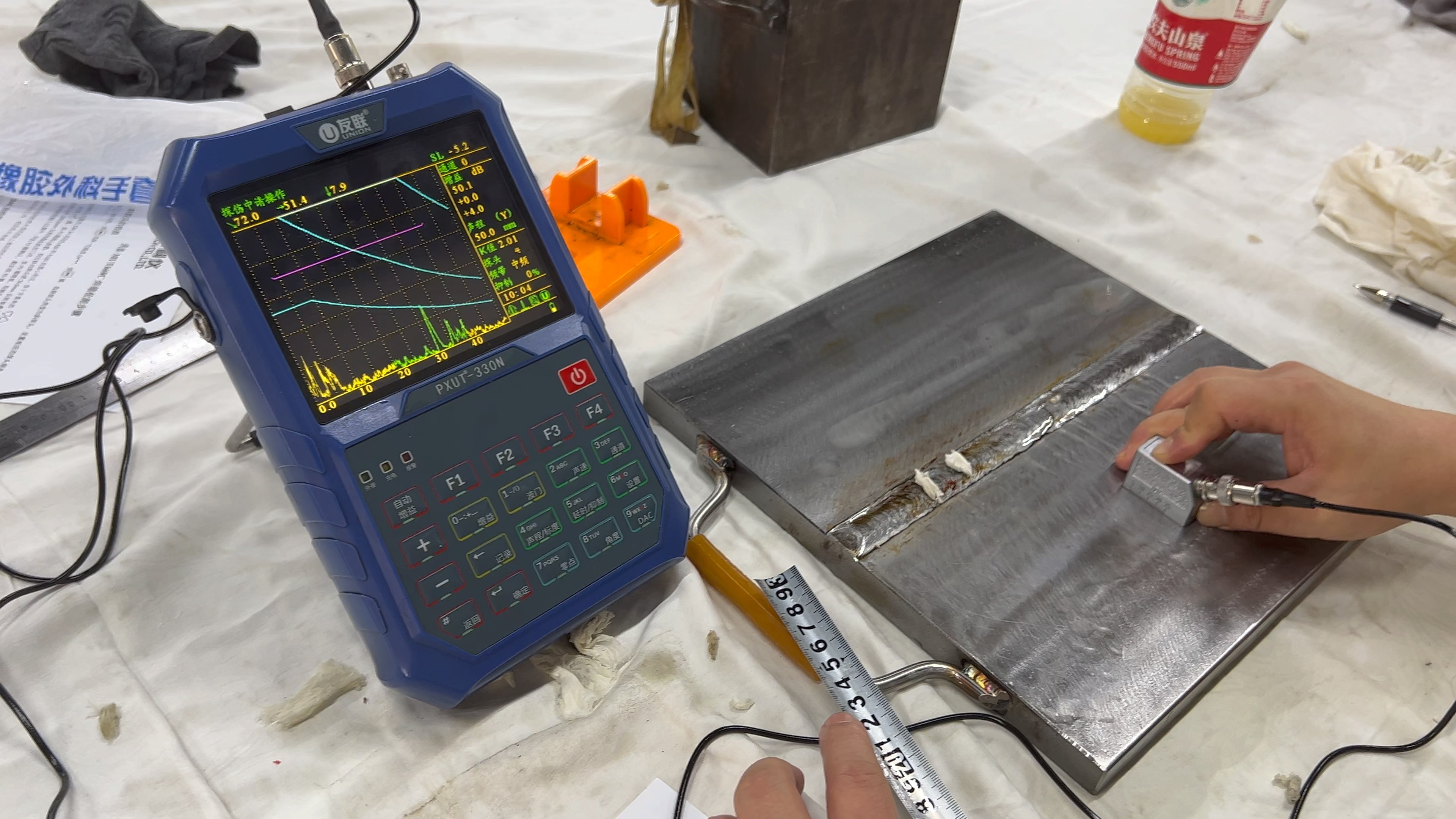南通友联PXUT330N仪器操作流程(焊缝篇)下:焊缝探伤实例哔哩哔哩bilibili