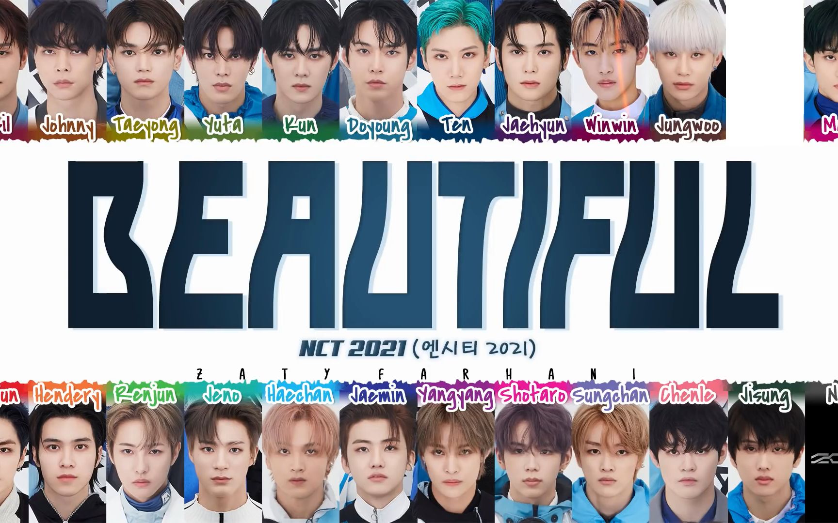 【nct2021】beautiful歌詞分配【中/英/羅馬音】_嗶哩嗶哩_bilibili