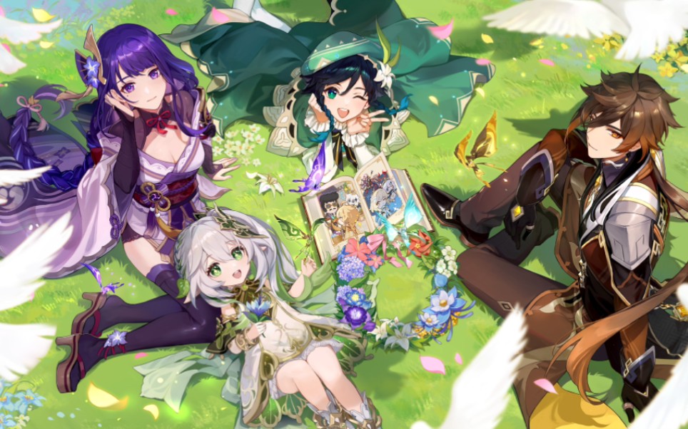 【原神】一次看完全角色超酷3d转场2d立绘和绝美音乐!