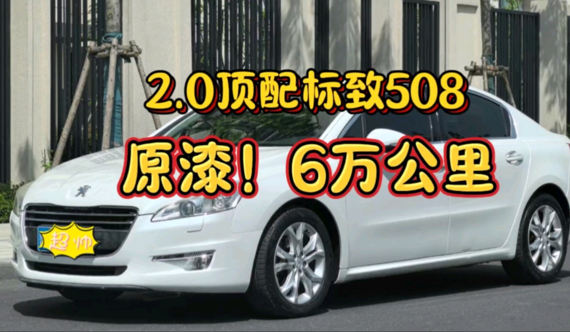 新上2.0顶配 智享版标致508 原漆!6万公里!哔哩哔哩bilibili