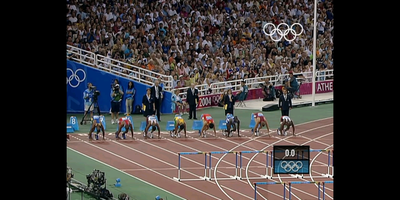2004年雅典奥运会110米跨栏刘翔金牌