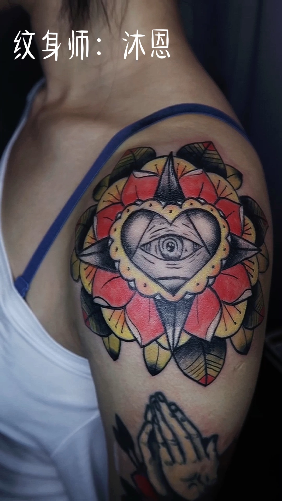 曼达拉肩花#纹身#_哔哩哔哩_bilibili