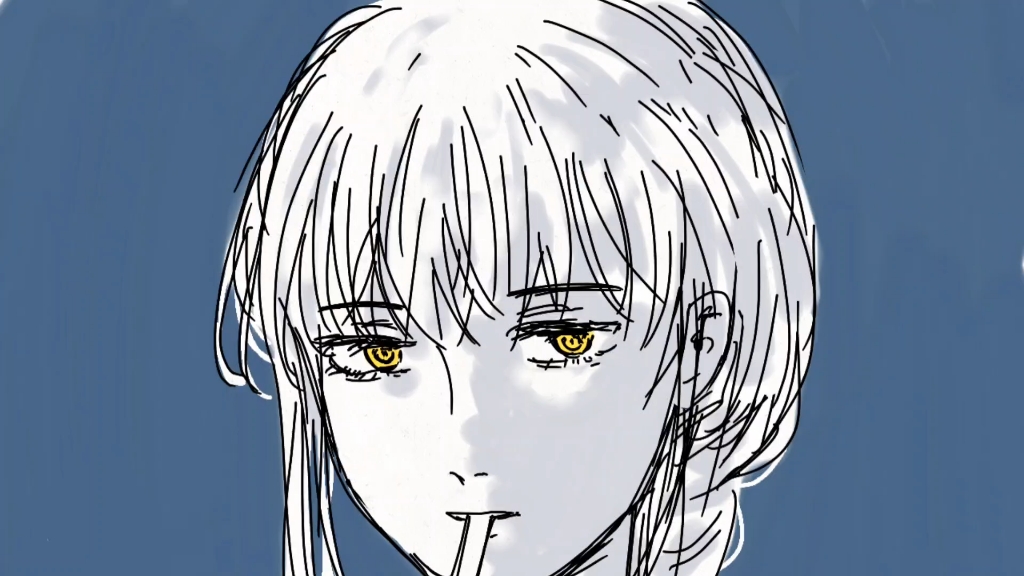 玛奇玛小姐吸烟小动画上色版