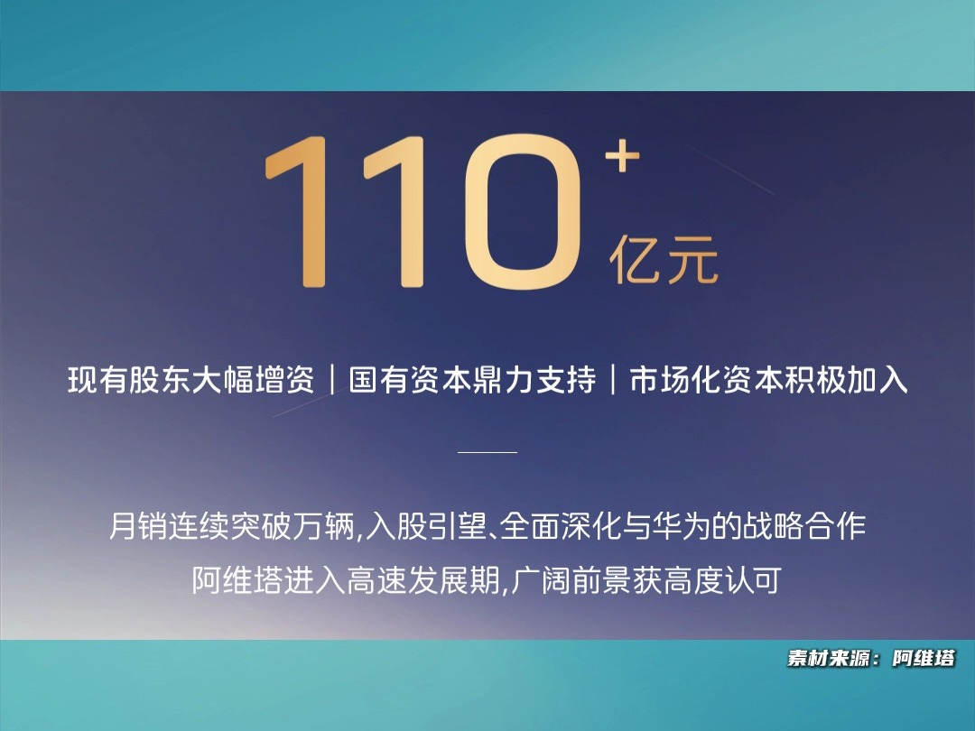 【NE资讯】阿维塔完成超110亿元C轮融资,同步开启上市准备工作哔哩哔哩bilibili