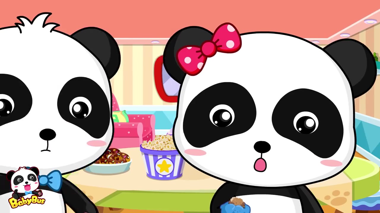 [图]ay Cake  Panda Miumiu's Birthday Party  Baby亲子教育 动画 卡通 色彩  儿童  童年 画画