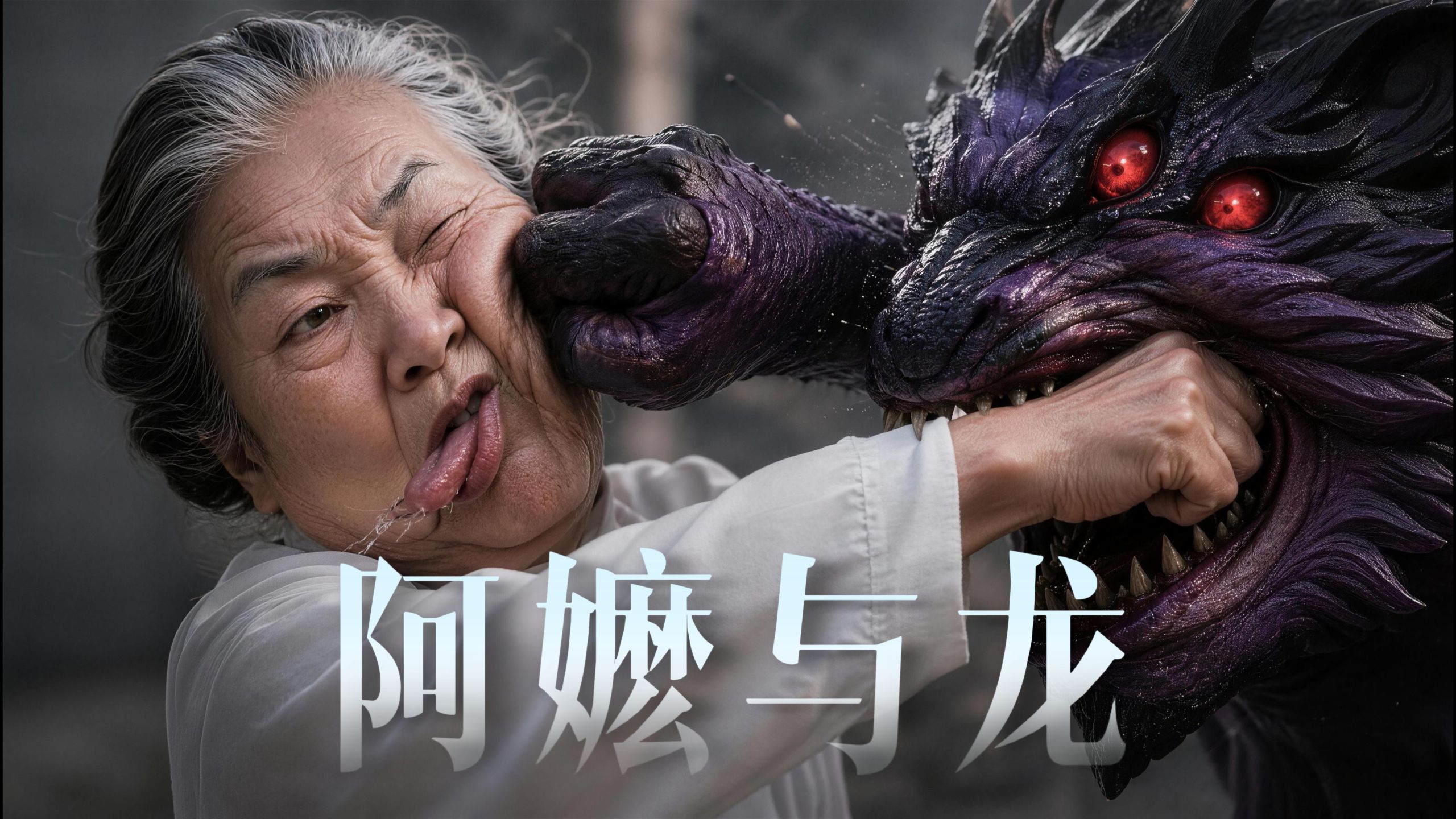 我的第一部AI短片，上海老太大战恶龙