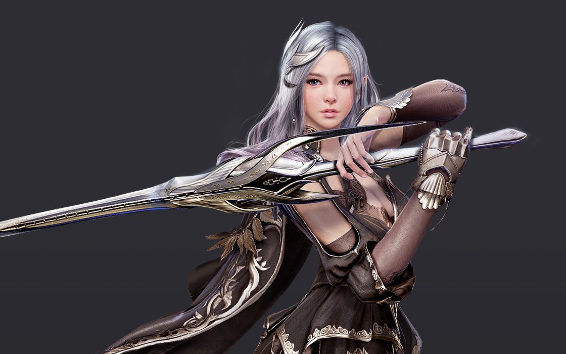 无聊做了个黑色沙漠全职业无ui出场视频