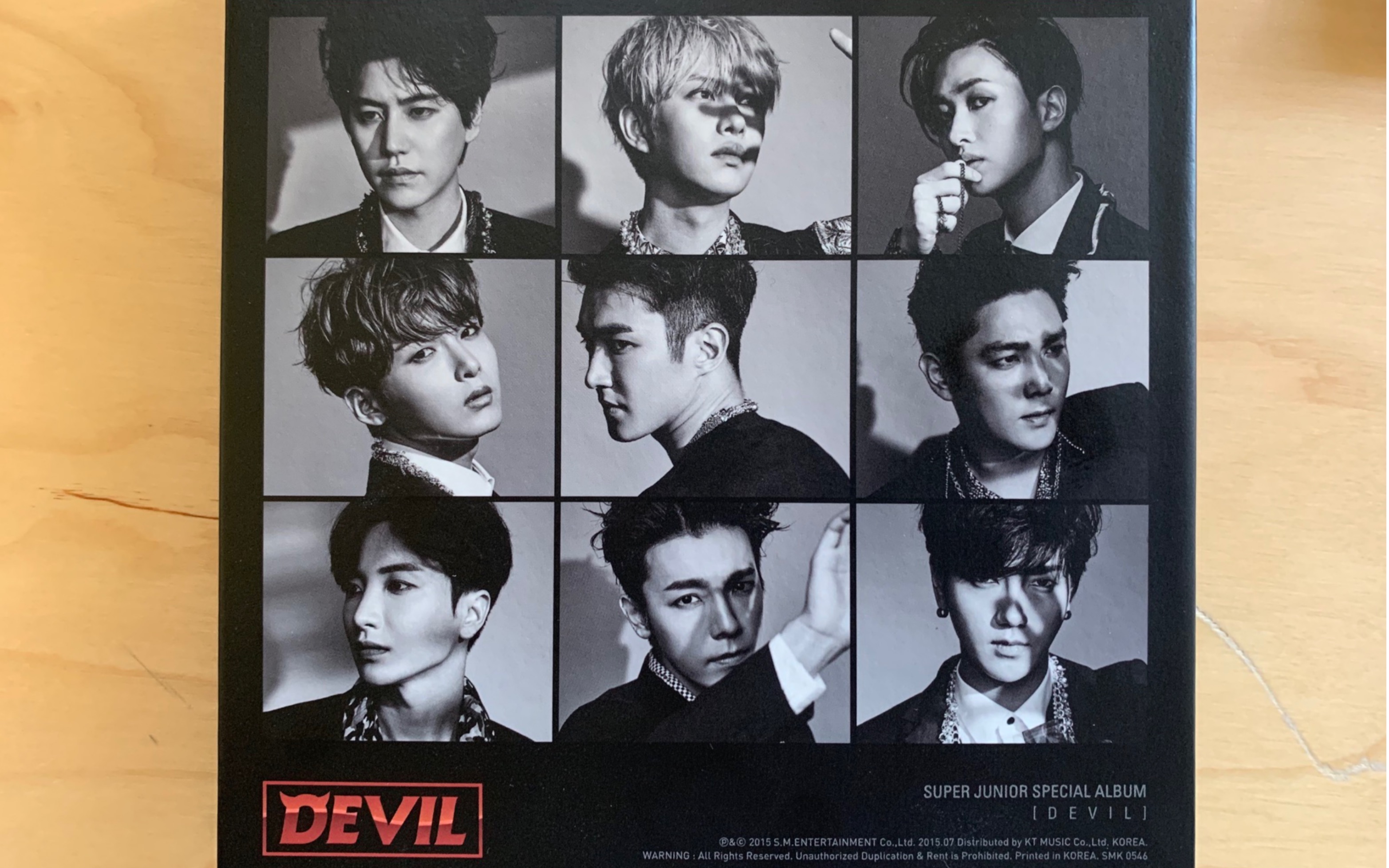 【super junior】十周年特别版devil 拆专 是当年的sm的全包眼线和
