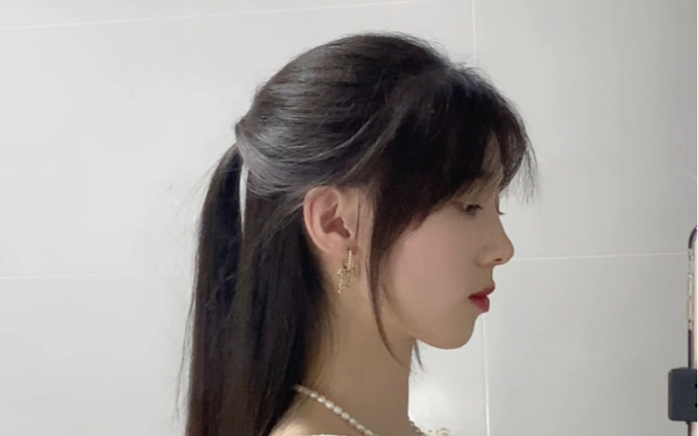 三款高颅顶的温柔半扎发～也有适合扁头的～_哔哩哔哩_bilibili