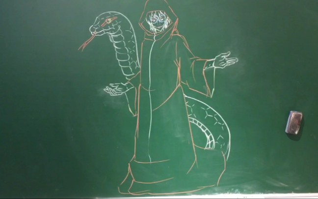 【粉笔画】火影忍者 药师兜_哔哩哔哩 (゜-゜)つロ 干杯~-bilibili