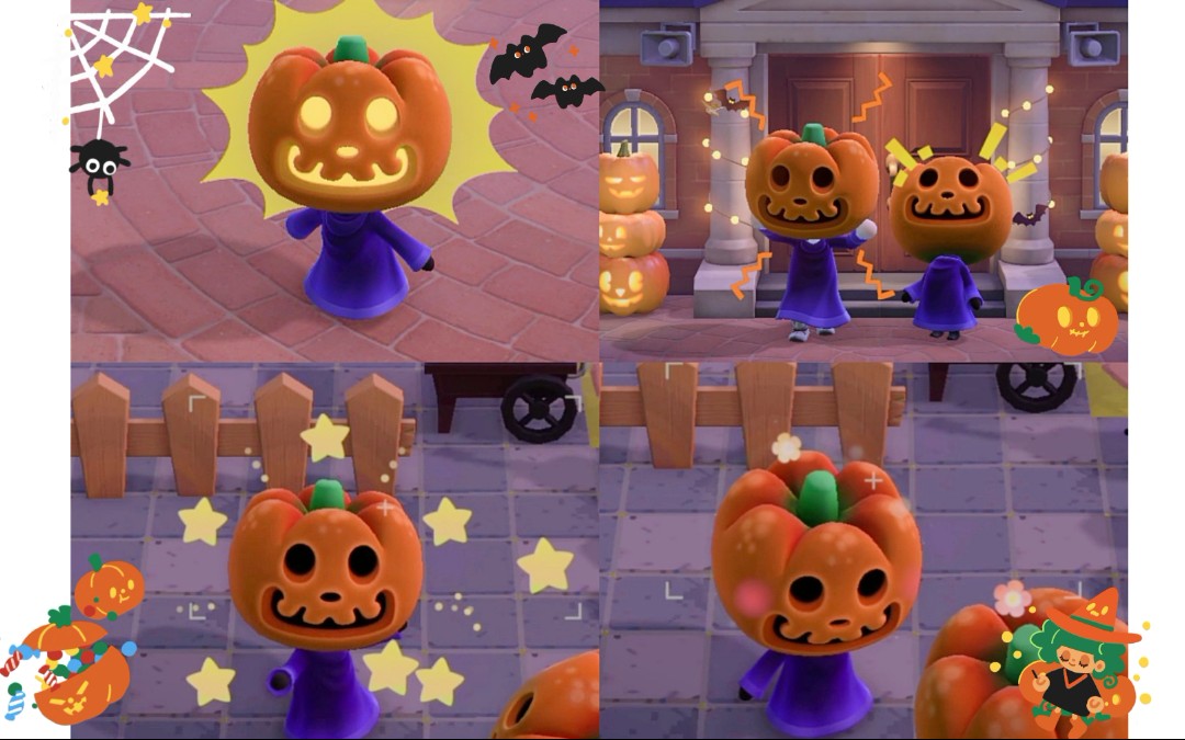 【动物之森】观察npc表情——南瓜王_哔哩哔哩 (゜-゜)つロ 干杯~-bil