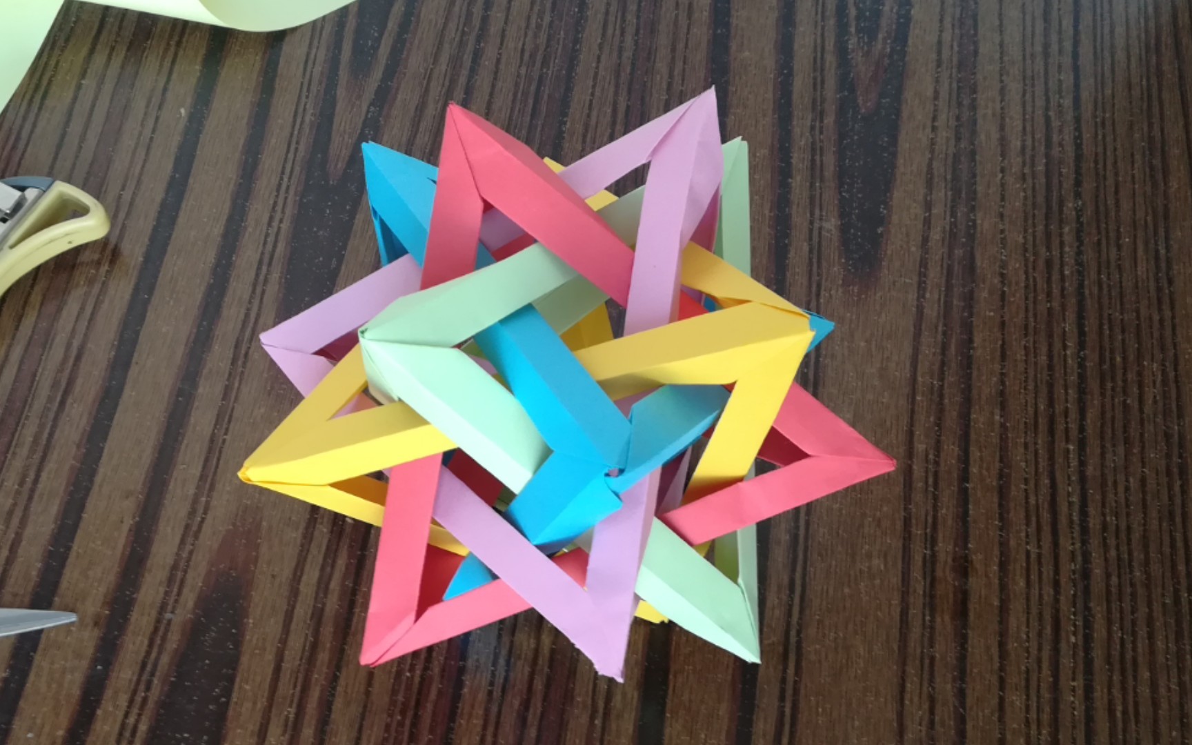 折纸 打卡作品 五重四面体