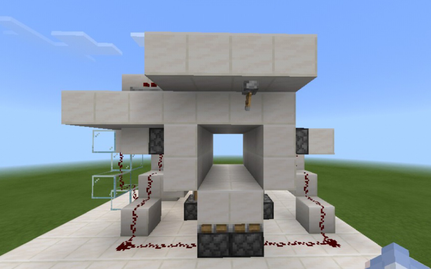 我的世界基岩版2x2隐藏活塞门