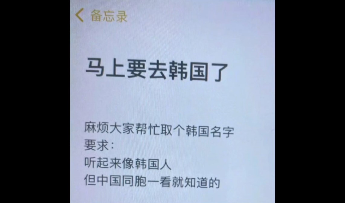 网友取韩国名字是挺有一套的,每一个都很好笑哈哔哩哔哩bilibili