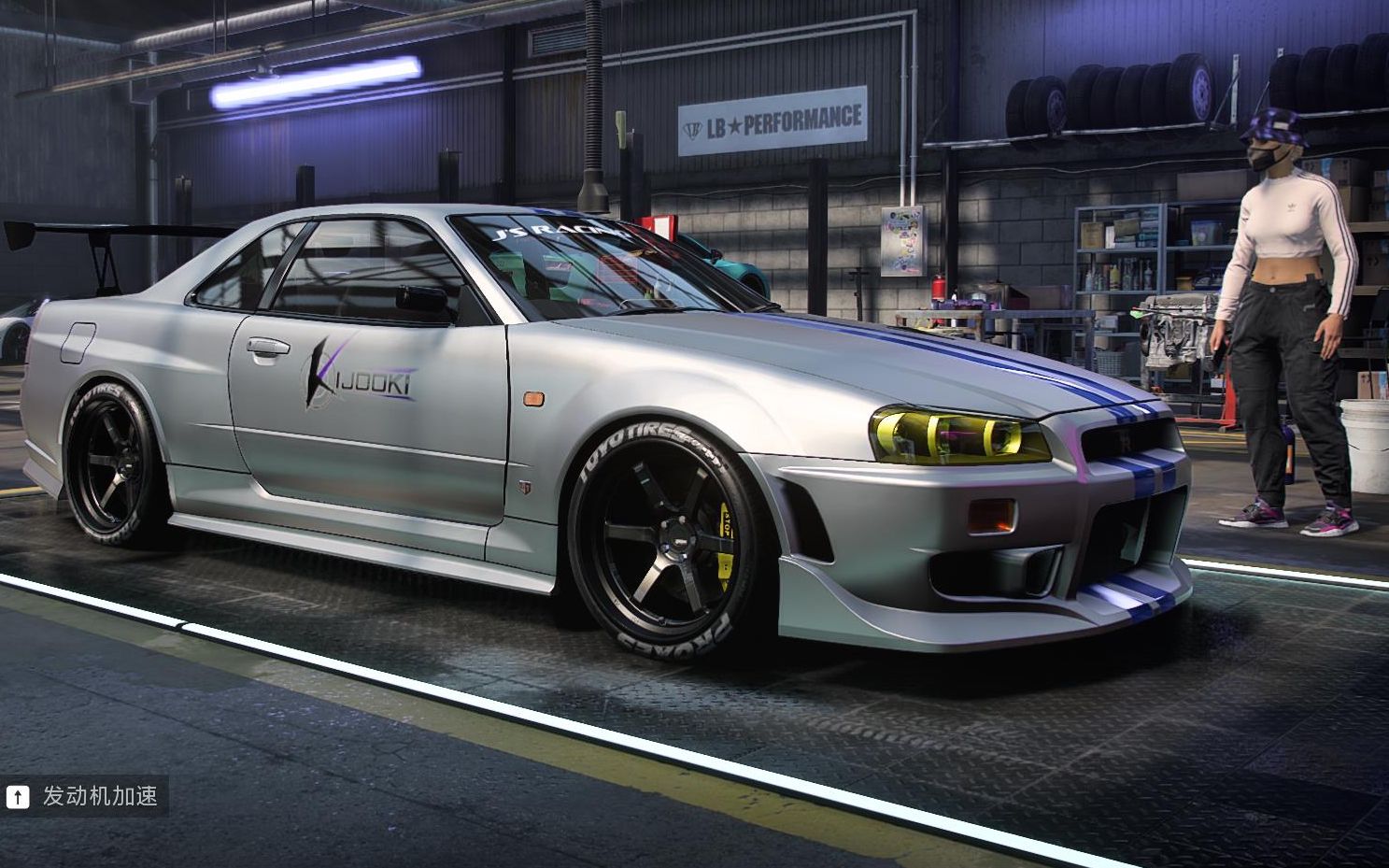 【极品飞车21:热度】nissan gtr r34 paul 速2 外观半改