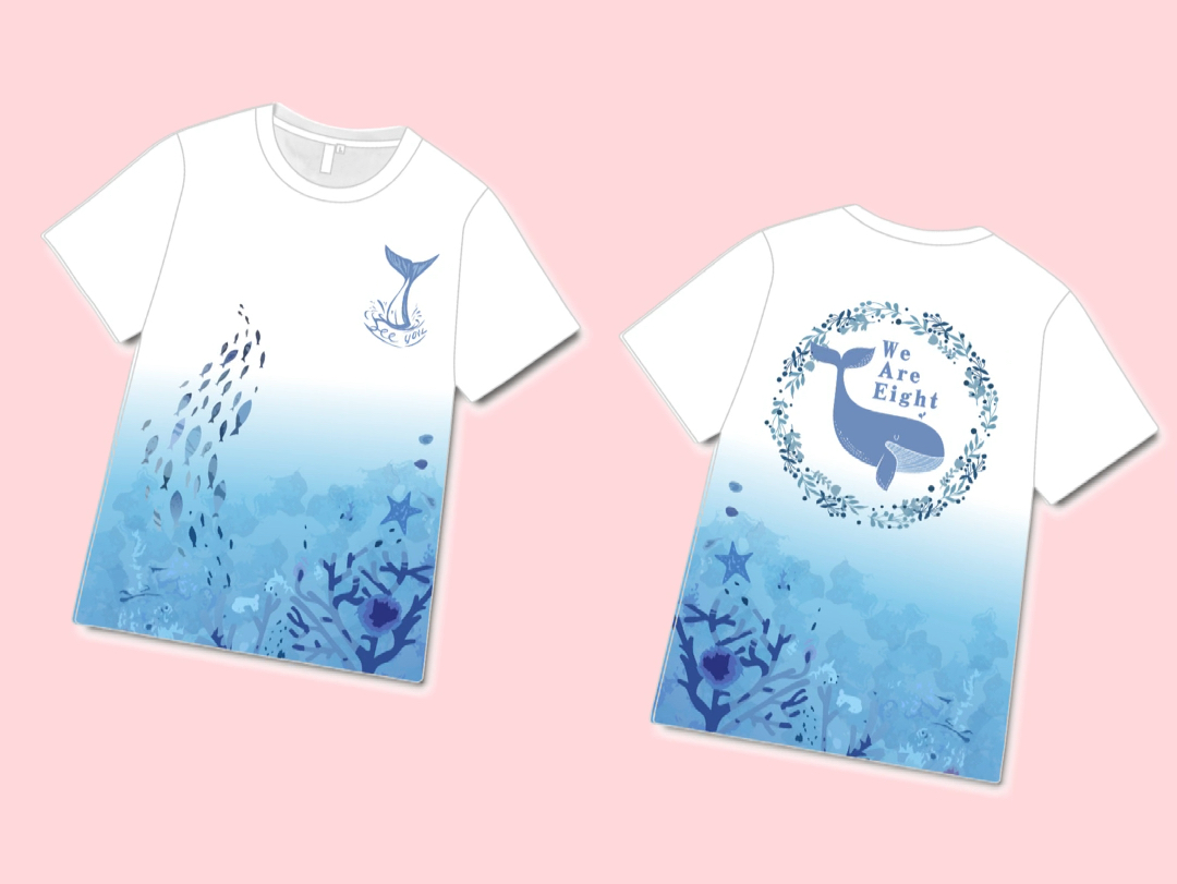 第346集:晕染泼墨渐变色海浪班服.