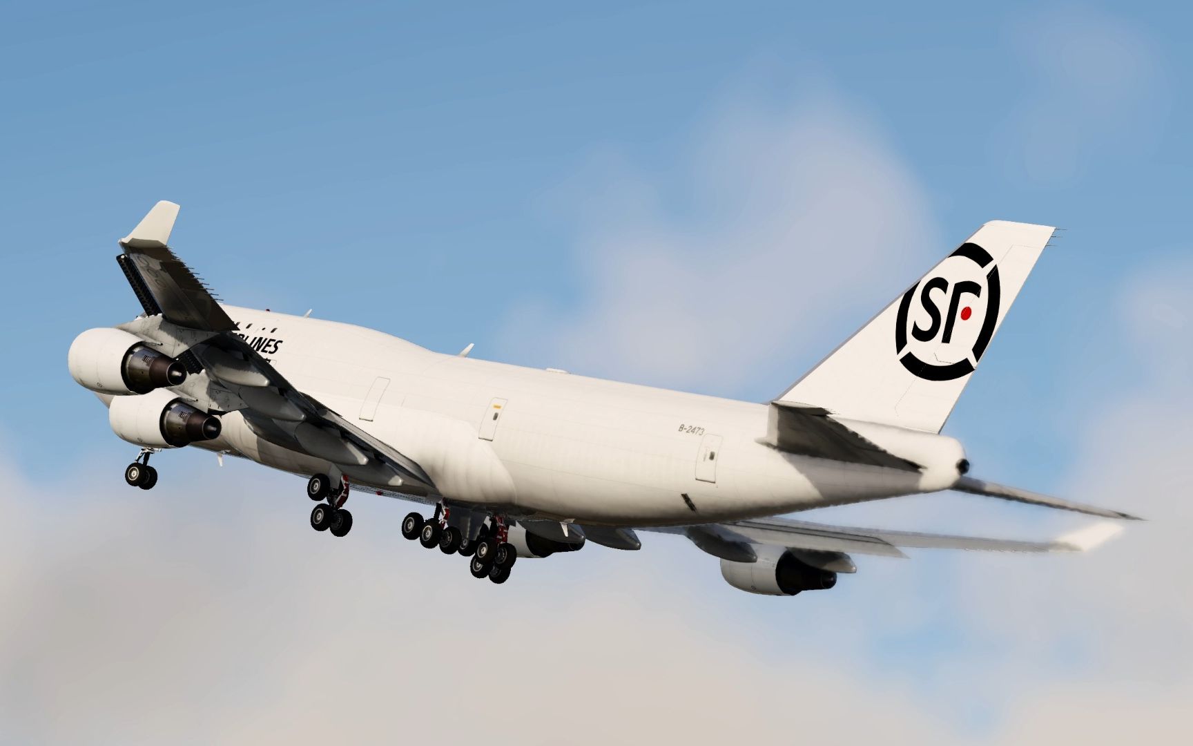 xplane12 css b-2473 747-400f zuuu起飞