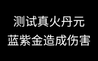 测试真火丹元蓝紫金造成伤害哔哩哔哩bilibili