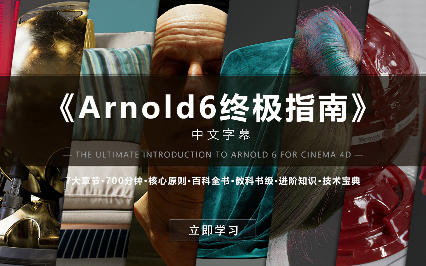 [图]《c4d Arnold6阿诺德渲染器终极指南-中文字幕》The Ultimate Introduction to Arnold 6 For Cinema 4d