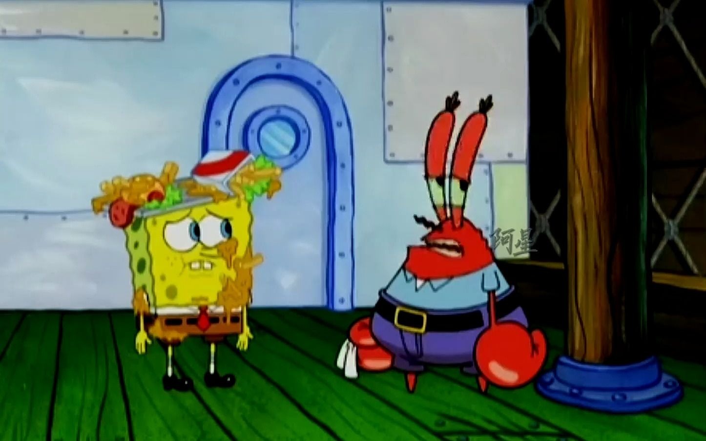 "蟹堡王外卖窗口"动画 海绵宝宝 动画解说 二次元 原创