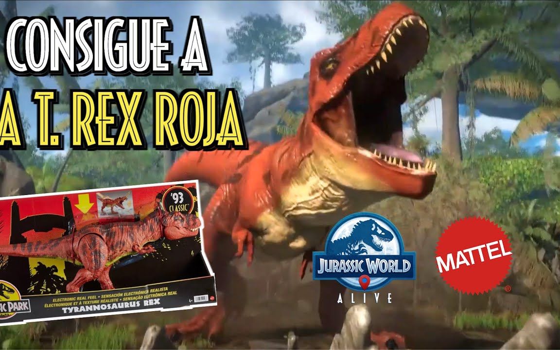 [图]Consigue la T. Rex Roja 93 Classic con Jurassic World Alive