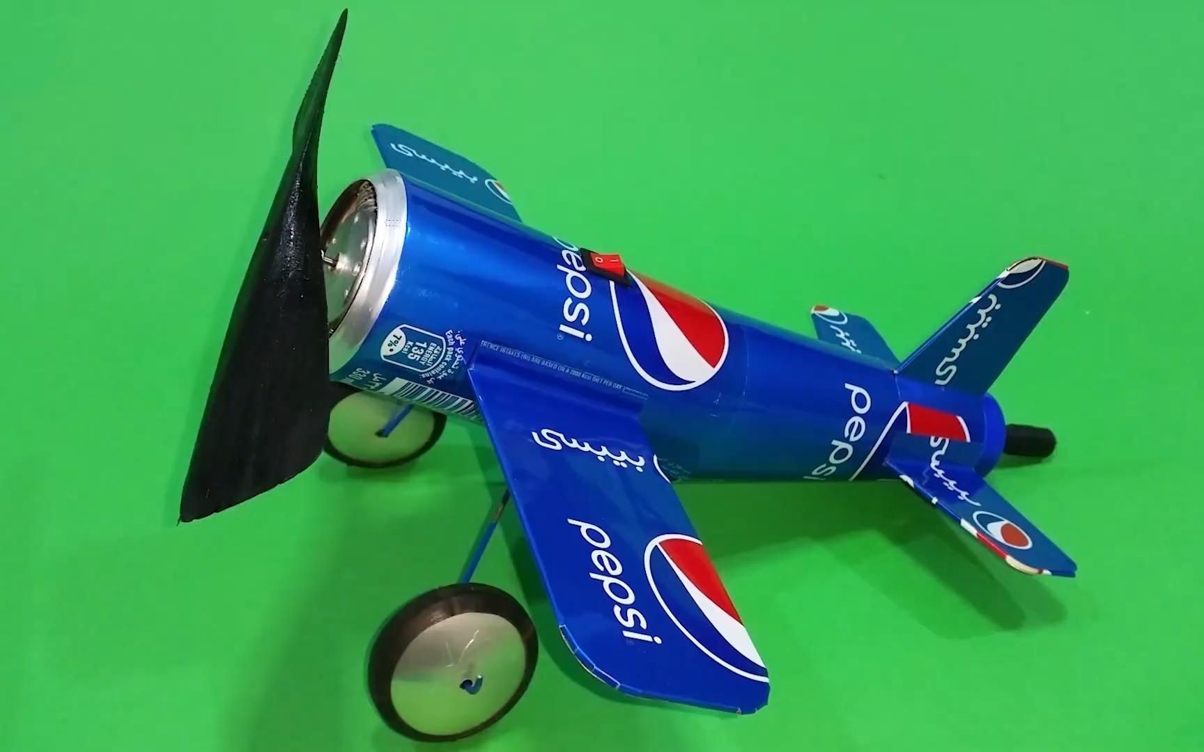 易拉罐制作飞机教程图片