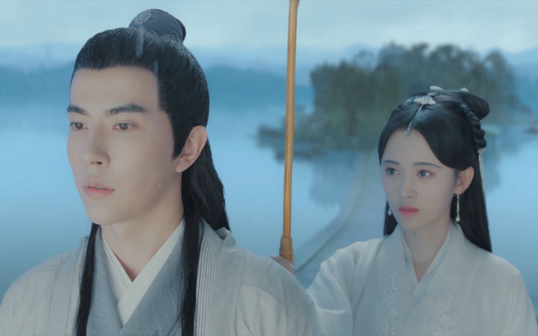 白素贞西湖上乘船即将离开,许仙不舍表白心意终挽留_哔哩哔哩 (゜-゜)