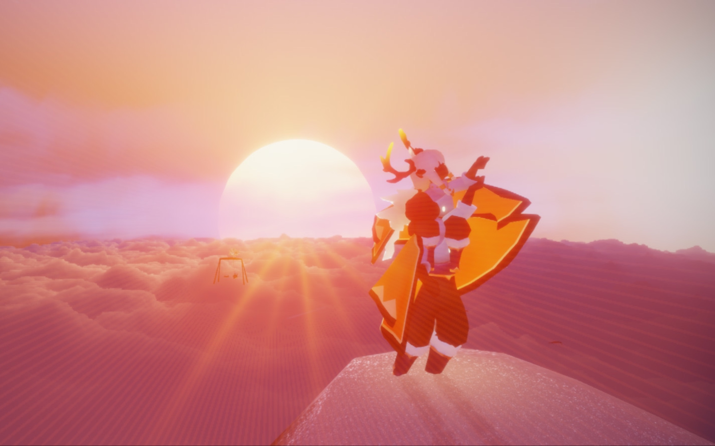 回忆向  在光遇欣赏夕阳吧!