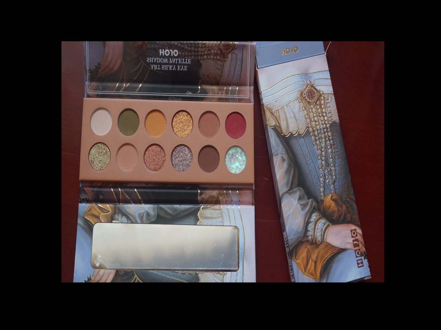 【国货眼影测评】hojo第二期上眼王权贵族油画眼影盛夏光年